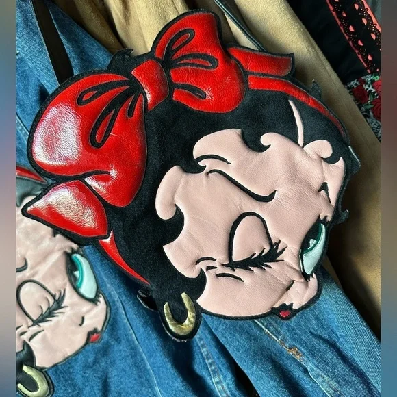 BOOP SET BAG COAT DENIM jacket and Crossbody bag by King Features 97 & 03 Gr… - Picture 6 of 16